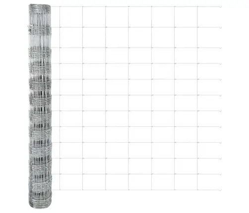 Lauku Žogs Sudraba 50 X 1.2 M Cinkots Tērauds Vidaxl