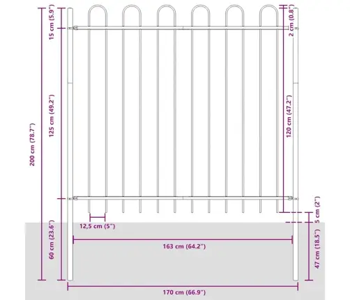 Sodo Tvora Balta 1.7 X 1.5 M Milteliniu Būdu Padengtas Plienas