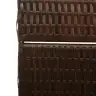 Istabas Dalītājs 3 Paneļi Salokāms Brūns 146X180 Cm Polirattan Vidaxl