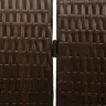 Istabas Dalītājs 3 Paneļi Salokāms Brūns 146X180 Cm Polirattan Vidaxl