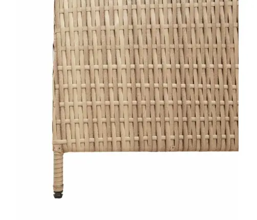 Telts Starpsienas 6 Paneļi Salokāma Bēša 294X180 Cm Polirātns Vidaxl