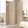 Telts Dalītājs 4 Paneļi Salokāms Bēšs 196X200 Cm Poliratan Vidaxl