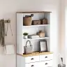 Küülikukapp Askim Valge 91 X 30 X 104 Cm Männipuit