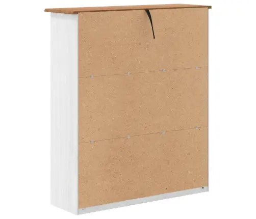 Küülikukapp Askim Valge 91 X 30 X 104 Cm Männipuit