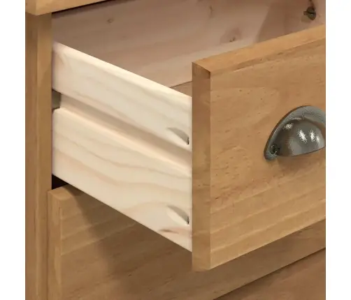 Komoda Askim Ruda 79 X 40 X 133,5 Cm Kietos Pušies Mediena