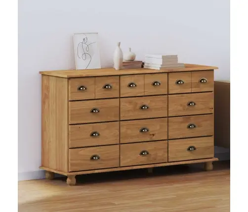 Komoda Askim Ruda 79 X 40 X 133,5 Cm Kietos Pušies Mediena