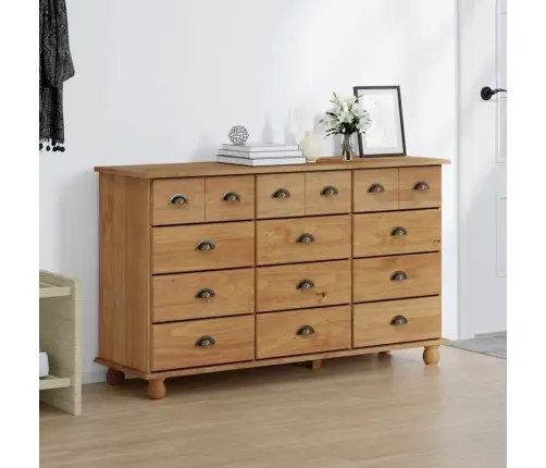 Komoda Askim Ruda 79 X 40 X 133,5 Cm Kietos Pušies Mediena