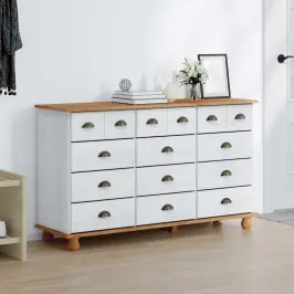 Atvilktņu Skapis Ar Atvilktni Askim Balts 79 X 40 X 133,5 Cm Vidaxl