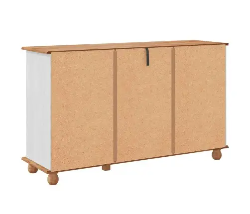 Sidebords 'Askim'balts 133.5X40X78.5 Cm Masīvkoks Priedes Vidaxl