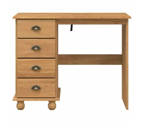 Galds 'Askim'ar Atvilktnēm 95X40X75 Cm Masīvkoka Priede Vidaxl