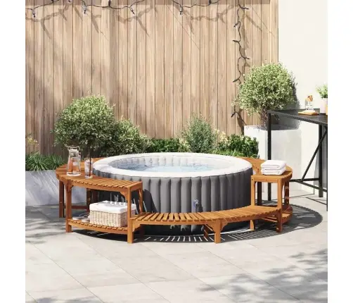 Karstā Baseina Apdares Brūna Ø255 Cm Vidaxl