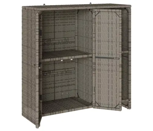 Skapītis Ar Uzglabāšanu Pelēka 100 X 36 X 102 Cm Rotangpalma Vidaxl