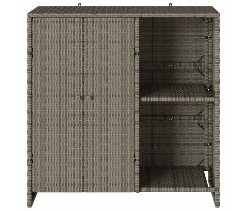 Skapītis Ar Uzglabāšanu Pelēka 100 X 36 X 102 Cm Rotangpalma Vidaxl