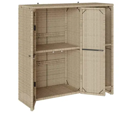 Skapītis Ar Uzglabāšanu Bēša 100 X 36 X 102 Cm Rotangpalma Vidaxl