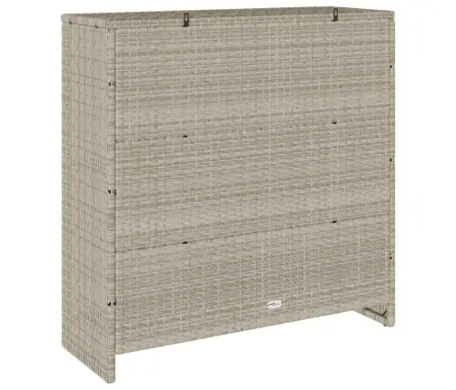 Skapītis Ar Durvīm Gaiši Pelēks 100 X 36 X 102 Cm Rotangpalma Vidaxl