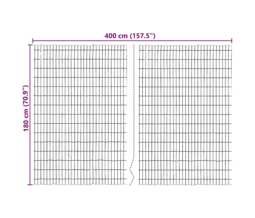 Mizas Žogs Brūna 400 X 180 Cm Miza Vidaxl