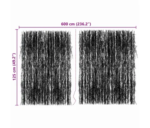 Žagaru Žogs Brūna 600 X 125 Cm Zari Vidaxl