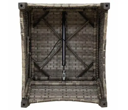 Recliner Krēsls Ar Spilvenu Pelēks Poliratan Vidaxl