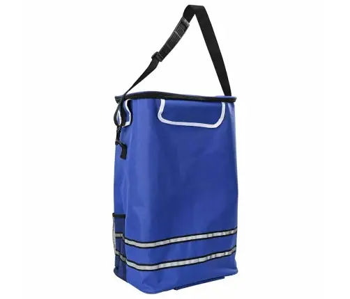 Iepirkumu Ratiņi Ar Riteņiem Un Regulējamu Rokturi Zili 40 L Vidaxl