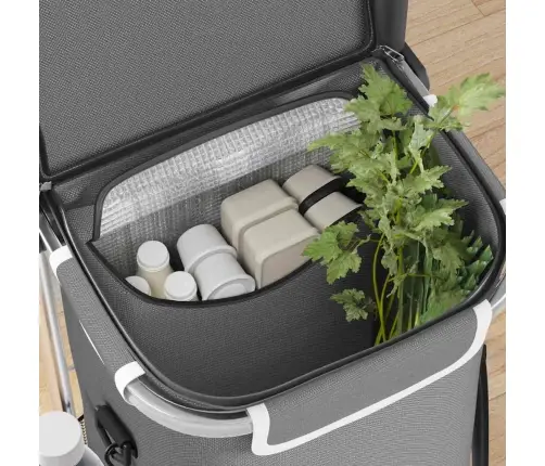 Ostukäru Hall 47 X 39 X 100,5 Cm Oxfordi Kangas