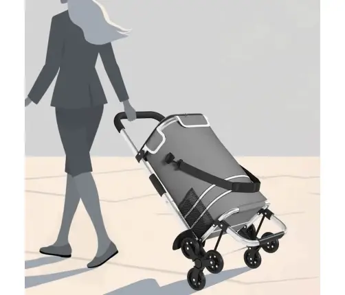 Ostukäru Hall 47 X 39 X 100,5 Cm Oxfordi Kangas