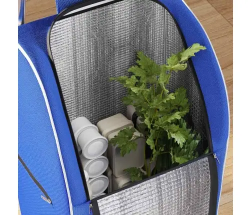 Iepirkumu Ratiņi Ar Kāpņu Kāpjamo Mehānismu, Zils 38 L Vidaxl