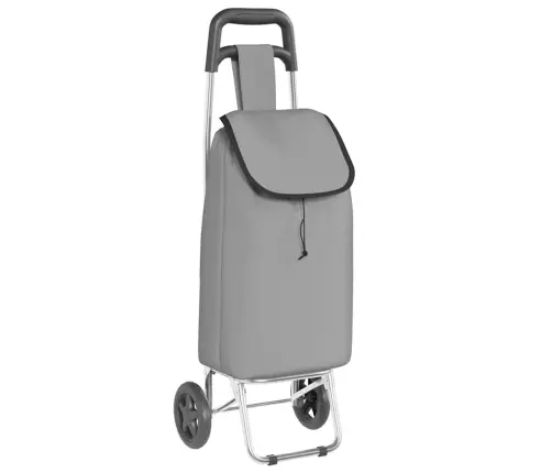 Iepirkumu Ratiņš Ar Riteņiem Pelēks 35 L Vidaxl