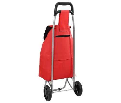 Apsipirkimo Vežimėlis Raudona 35 X 28 X 92 Cm Oksfordo Audinys