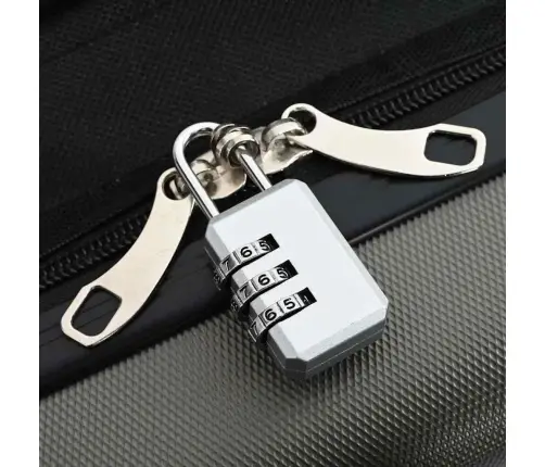 Koferis Ar Slēdzeni Tumši Pelēka 50 X 30 X 76 Cm Abs Plastmasa Vidaxl