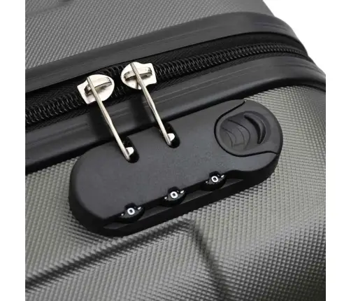 Koferu Komplekts 3 Gab. Cietā Korpusa Tumši Pelēks 20'' 24'' 28'' Vidaxl