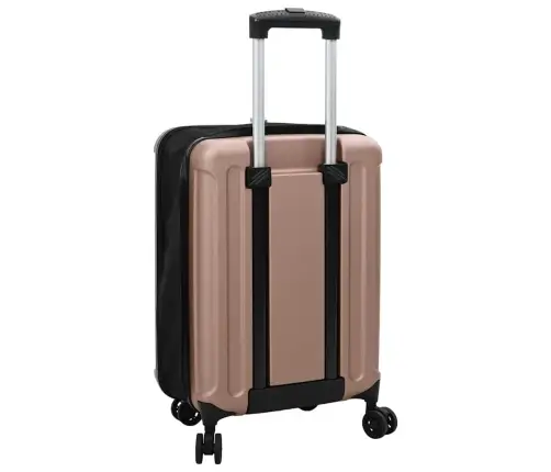 Koferis Ar Slēdzeni Rozā Zelta 34 X 23 X 55.5 Cm Abs Plastmasa Vidaxl