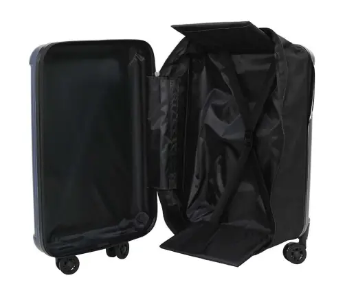 Koferis Ar Slēdzeni Tumši Zila 34 X 23 X 55.5 Cm Abs Plastmasa Vidaxl