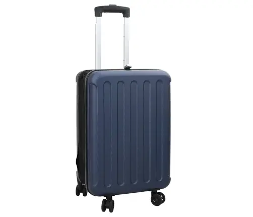 Koferis Ar Slēdzeni Tumši Zila 34 X 23 X 55.5 Cm Abs Plastmasa Vidaxl