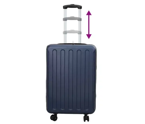 Lagaminas Su Užraktu Tamsi Mėlyna 43 X 27 X 66 Cm Abs Plastikas