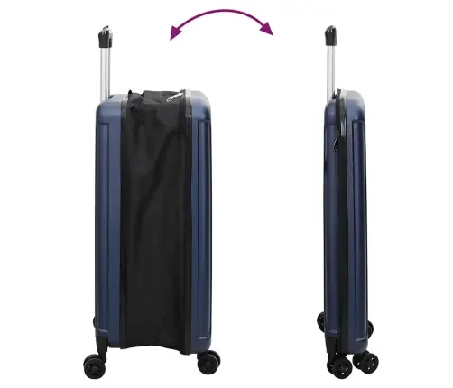 Lagaminas Su Užraktu Tamsi Mėlyna 43 X 27 X 66 Cm Abs Plastikas