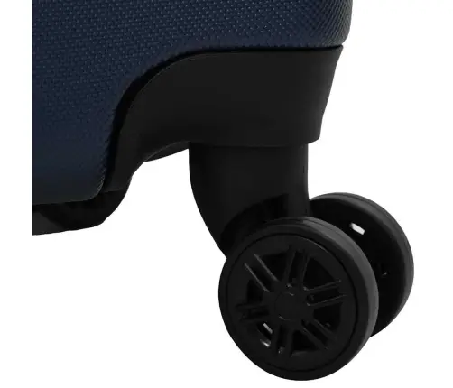 Čemodānu Komplekts 3 Gab. Cietais Tumši Zils 20” 24” 28” Vidaxl