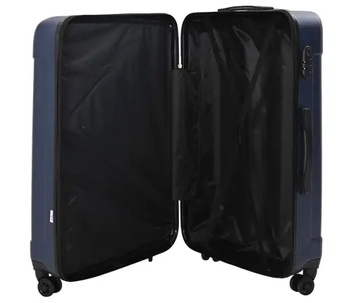 Čemodānu Komplekts 3 Gab. Cietais Tumši Zils 20” 24” 28” Vidaxl