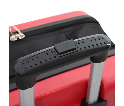 Koferis Ar Slēdzeni Sarkana 43 X 27 X 66 Cm Abs Plastmasa Vidaxl