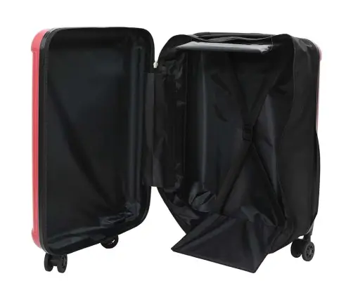 Koferis Ar Slēdzeni Sarkana 43 X 27 X 66 Cm Abs Plastmasa Vidaxl