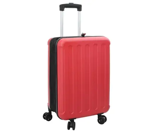 Koferis Ar Slēdzeni Sarkana 43 X 27 X 66 Cm Abs Plastmasa Vidaxl