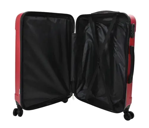 Lagaminas 3 Pcs Raudona 50 X 31 X 78 Cm Abs Plastikas