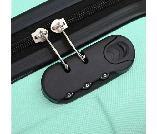 Koferu Komplekts 3 Gab. Cietā Čaulas Piparmētru Zaļā 20” 24” 28” Abs Vidaxl