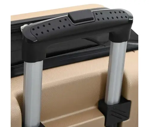 Koferis Ar Slēdzeni Šampanieša 43 X 27 X 66 Cm Abs Plastmasa Vidaxl