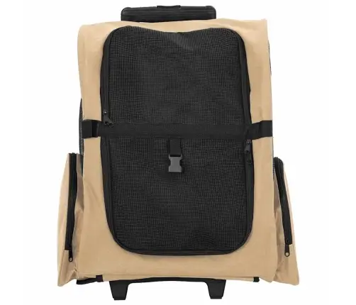 Mājdzīvnieku Ratiņi, 3 Vienā, Dizains, Smilšu Krāsas, 48X32X(57-106) Cm, Oksfordas Audums Vidaxl