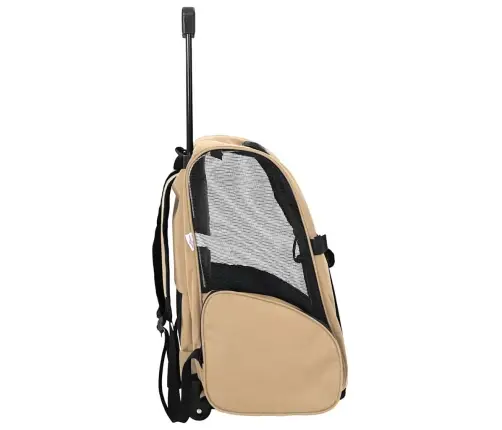 Mājdzīvnieku Ratiņi, 3 Vienā, Dizains, Smilšu Krāsas, 48X32X(57-106) Cm, Oksfordas Audums Vidaxl