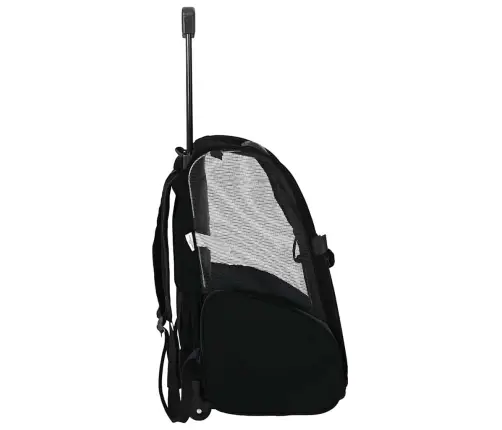 Mājdzīvnieku Ratiņi, 3 Vienā, Dizains, Melni, 48X32X(57-106) Cm, Oksfordas Audums Vidaxl