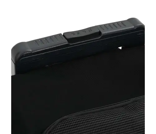 Mājdzīvnieku Ratiņi, 3 Vienā, Dizains, Melni, 48X32X(57-106) Cm, Oksfordas Audums Vidaxl