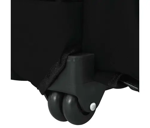 Mājdzīvnieku Ratiņi, 3 Vienā, Dizains, Melni, 48X32X(57-106) Cm, Oksfordas Audums Vidaxl