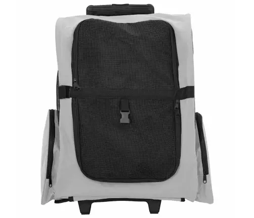 Mājdzīvnieku Ratiņi 3 Vienā, Pelēks Dizains, 48X32X(57-106) Cm, Oksfordas Audums Vidaxl