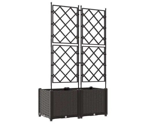 Sodo Vazonas 2 Pcs Ruda 80 X 40 X 143 Cm Plienas